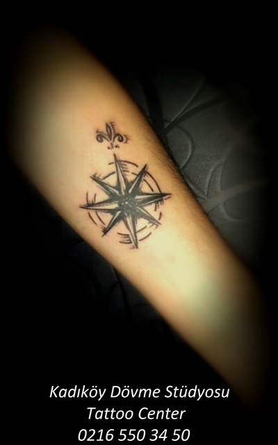 pusula dövmeleri - compass tattoo