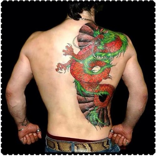 kızıl ejderha dövme modelleri - red dragon tattoo